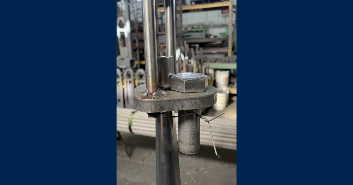 Collar hanger that's been heat treated.